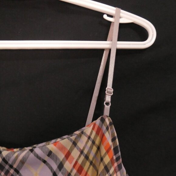 BCBG DRESSES | medium | Plaid Spaghetti Strap Knee Length Dress | Made In USA - Picture 5 of 15